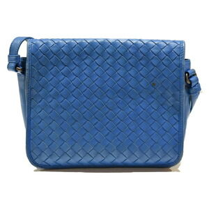Bottega Veneta Bag Shoulder Blue Leather